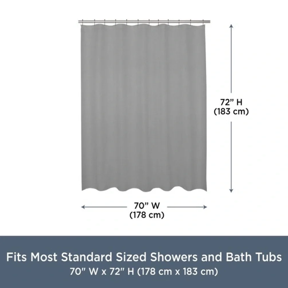 Modern Gray Shower Curtain
